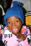 Orphan in Blue Hat