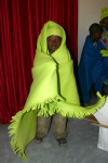 Orphan in Green Blanket