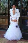 Vosloo and Bride at Temple