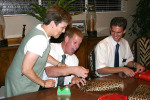 Wrapping Sister Bowden Helps Elder Kearns