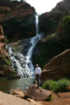 Jim at Falls at Botanic Gardens